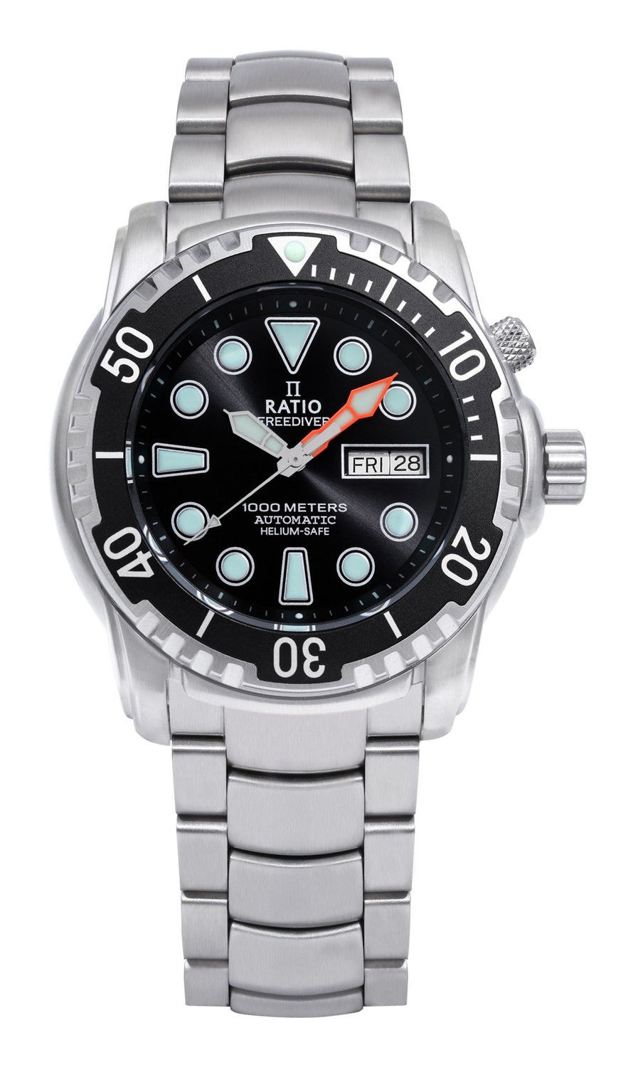 Ratio FreeDiver Helium-Safe 1000M Sapphire Automatic 1068HA96-34VA-BLK Herrklocka