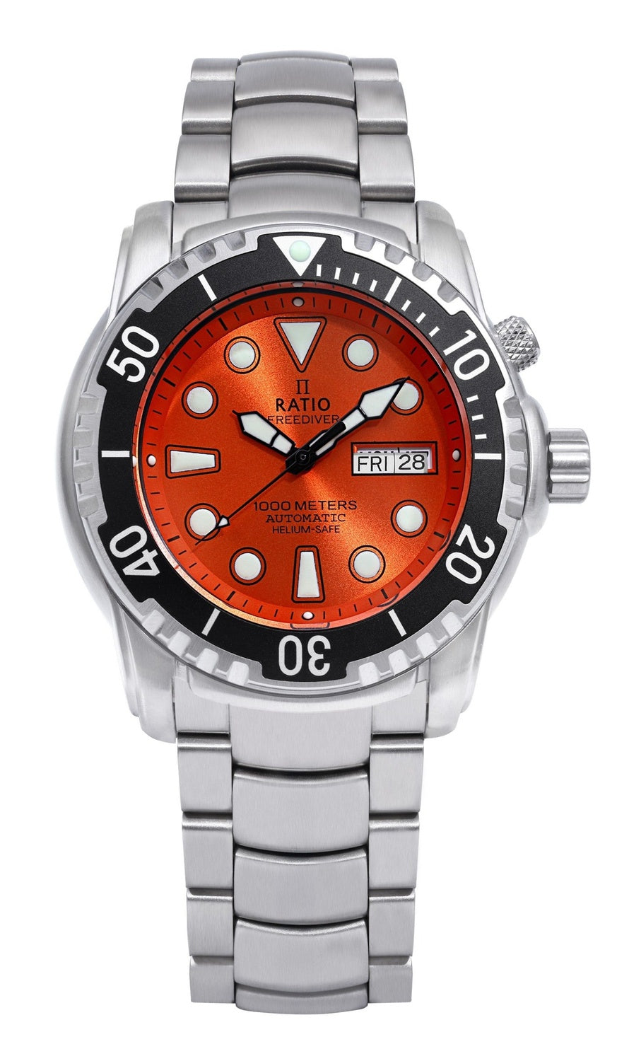 Ratio FreeDiver Helium-Safe 1000M Sapphire Automatic 1068HA96-34VA-ORG herrklocka