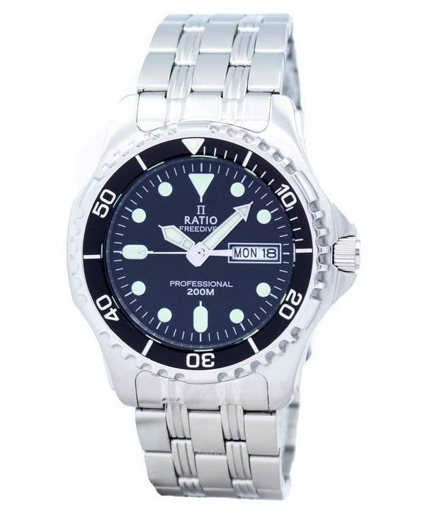Ratio Free Diver Professional 200M Sapphire Quartz 36JL140 herrklocka