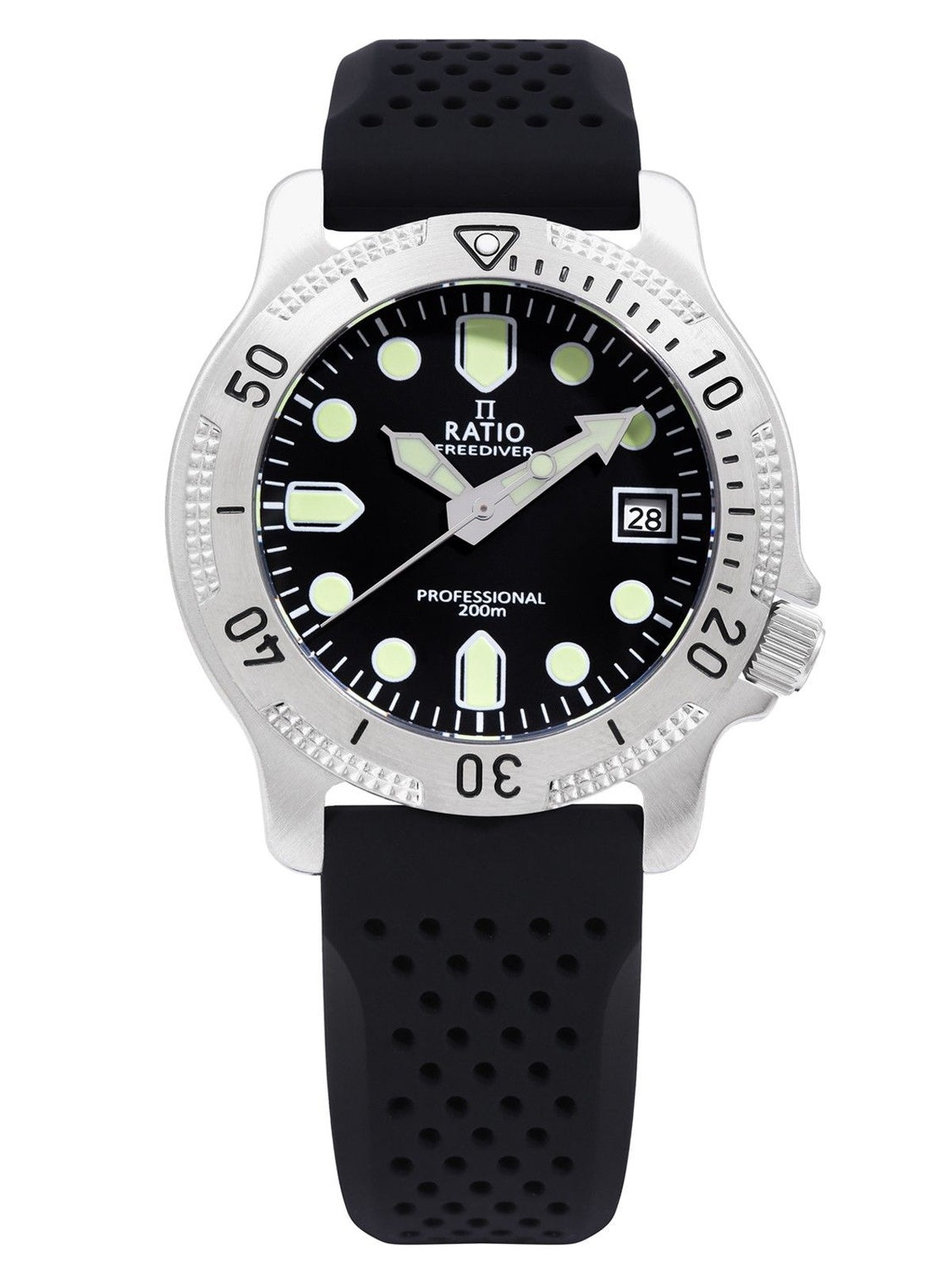 Ratio FreeDiver Professional Sapphire Black Dial Quartz RTF021 200M herrklocka
