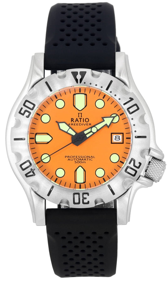 Ratio FreeDiver Professional Sapphire Orange Dial Automatisk RTF011 500M herrklocka