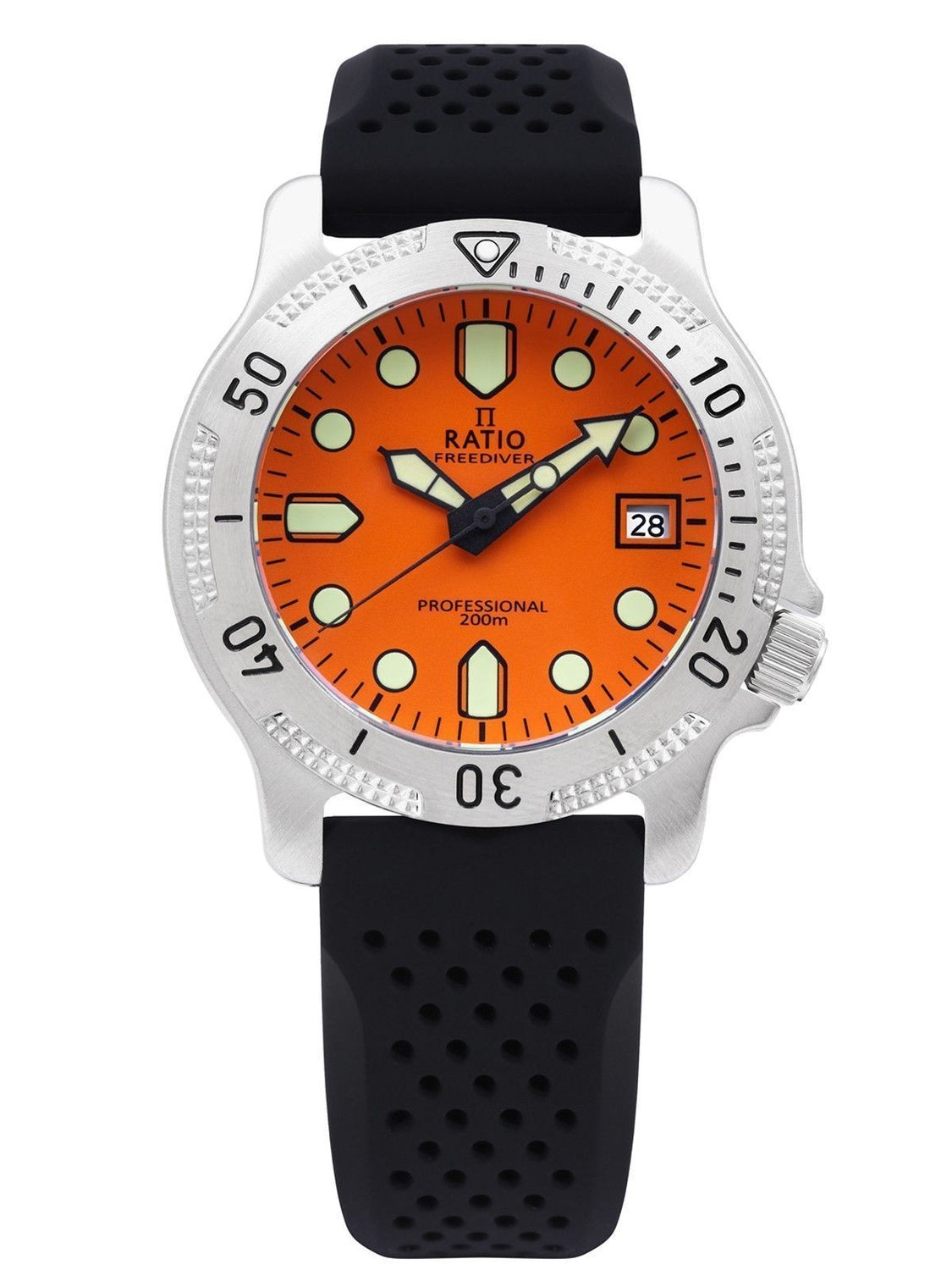 Ratio FreeDiver Professional Sapphire Orange Dial Quartz RTF025 200M herrklocka