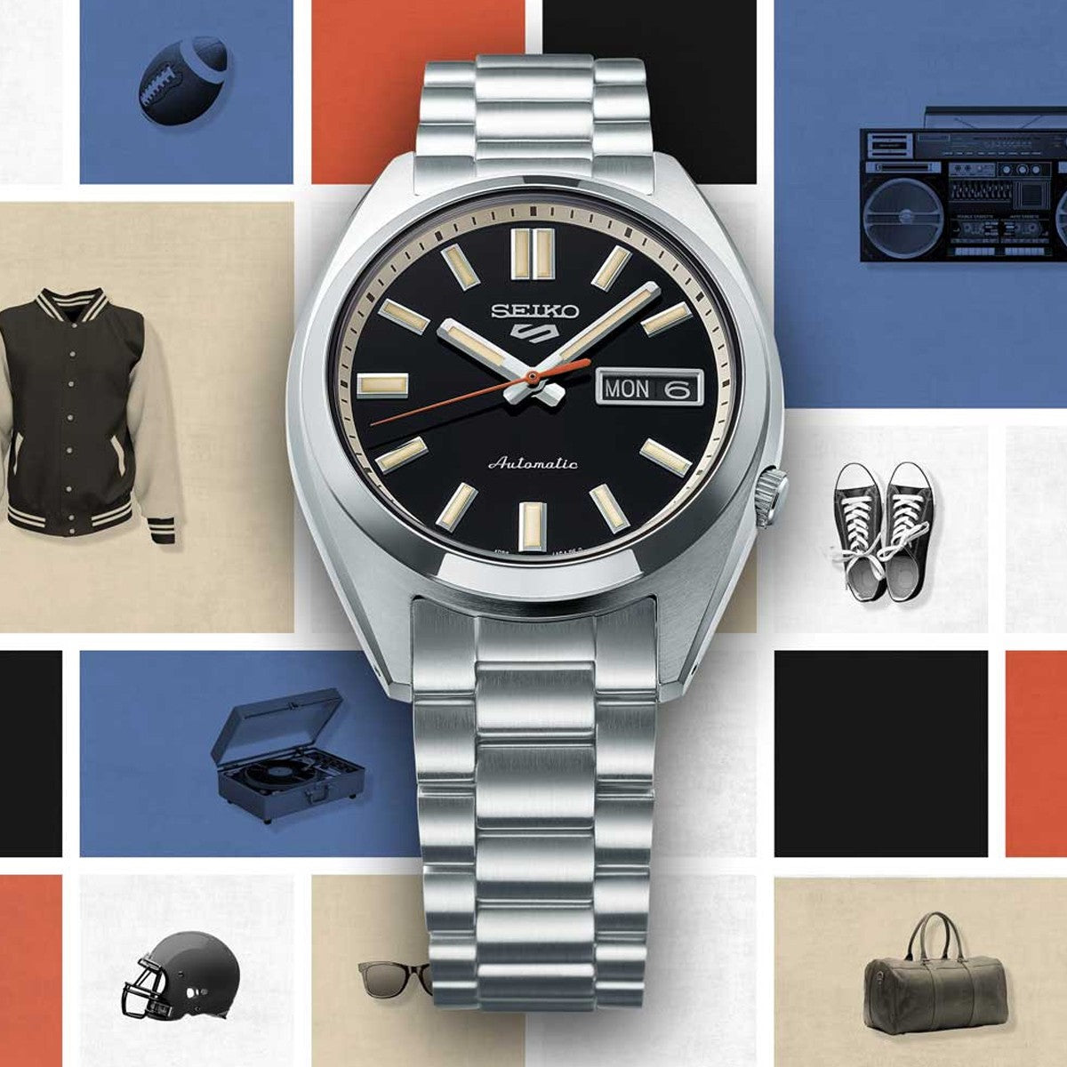 SEIKO 5 MOD. SPORTS AUTOMATIC - BLACK