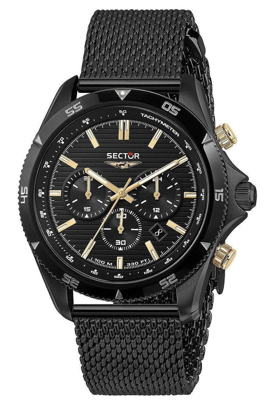 Sector 650 Chronograph Rostfritt stål Svart Urtavla Quartz R3273631005 100M herrklocka