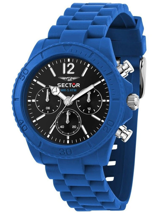 Sector Diver Multifunktion rostfritt stål Black Dial Quartz R3251549005 Herrklocka