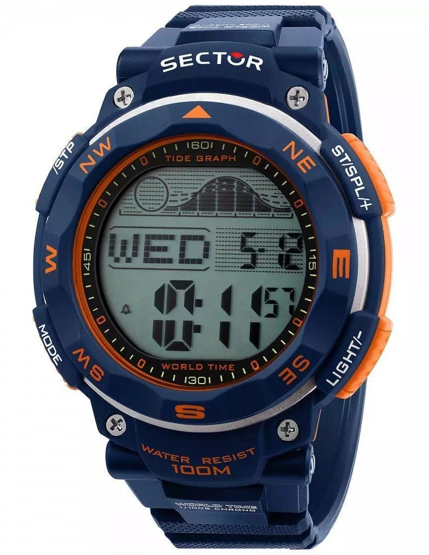 Sector EX-35 Digital Black Dial Quartz R3251534001 100M herrklocka