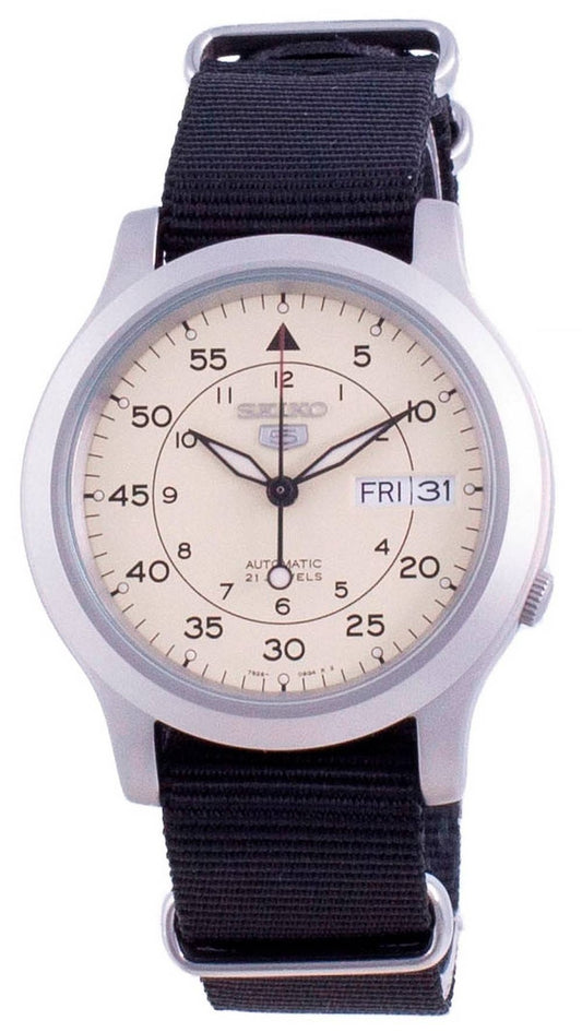 Seiko 5 Military SNK803K2-var-NATOS13 herrklocka med automatisk nylonrem