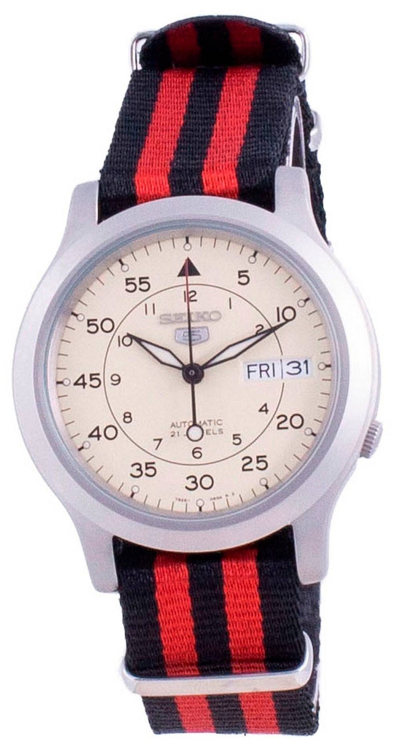Seiko 5 Military SNK803K2-var-NATOS15 herrklocka med automatisk nylonrem