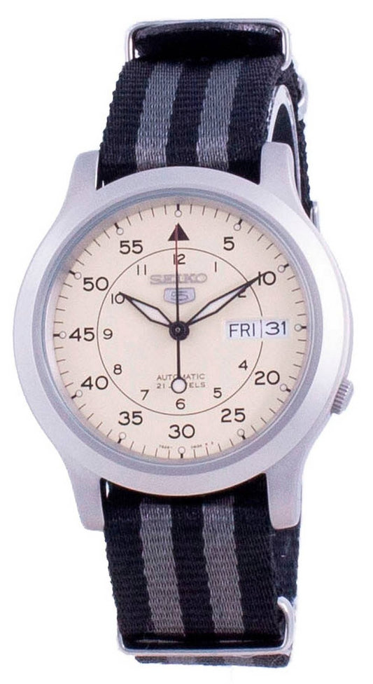 Seiko 5 Military SNK803K2-var-NATOS16 herrklocka med automatisk nylonrem