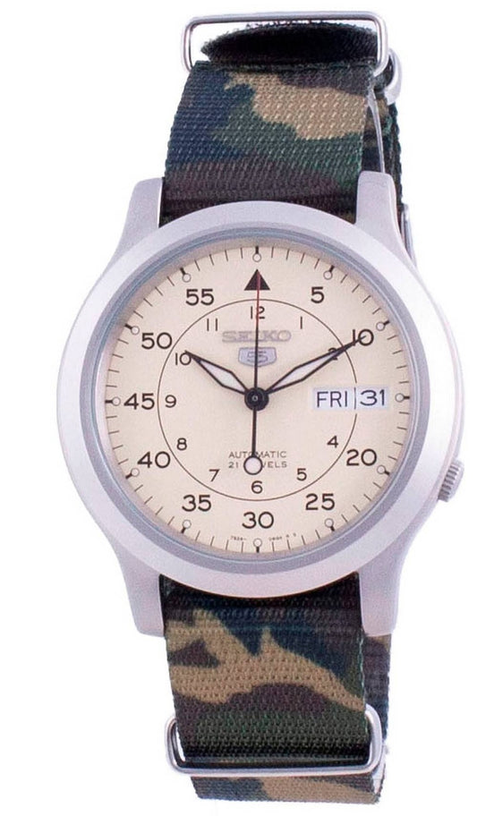 Seiko 5 Military SNK803K2-var-NATOS18 automatisk nylonarmband herrklocka