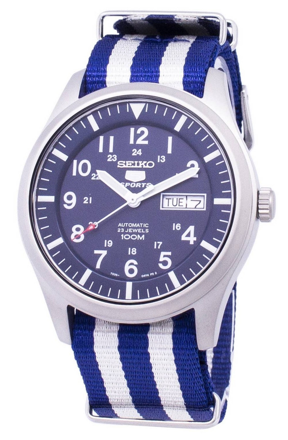 Seiko 5 Sports Automatisk Nato-rem SNZG11K1-var-NATO2 herrklocka