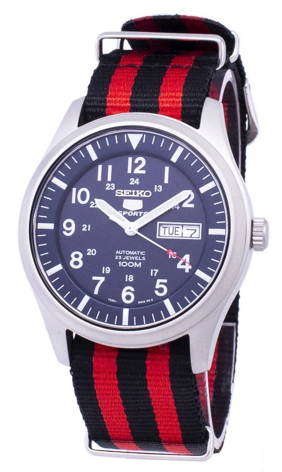Seiko 5 Sports Automatisk Nato-rem SNZG11K1-var-NATO3 herrklocka