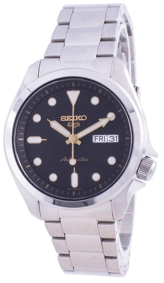 Seiko 5 Sports Black Dial Automatisk SRPE57 SRPE57K1 SRPE57K 100M herrklocka