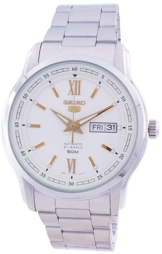 Seiko 5 automatisk vit urtavla SNKP15 SNKP15K1 SNKP15K herrklocka