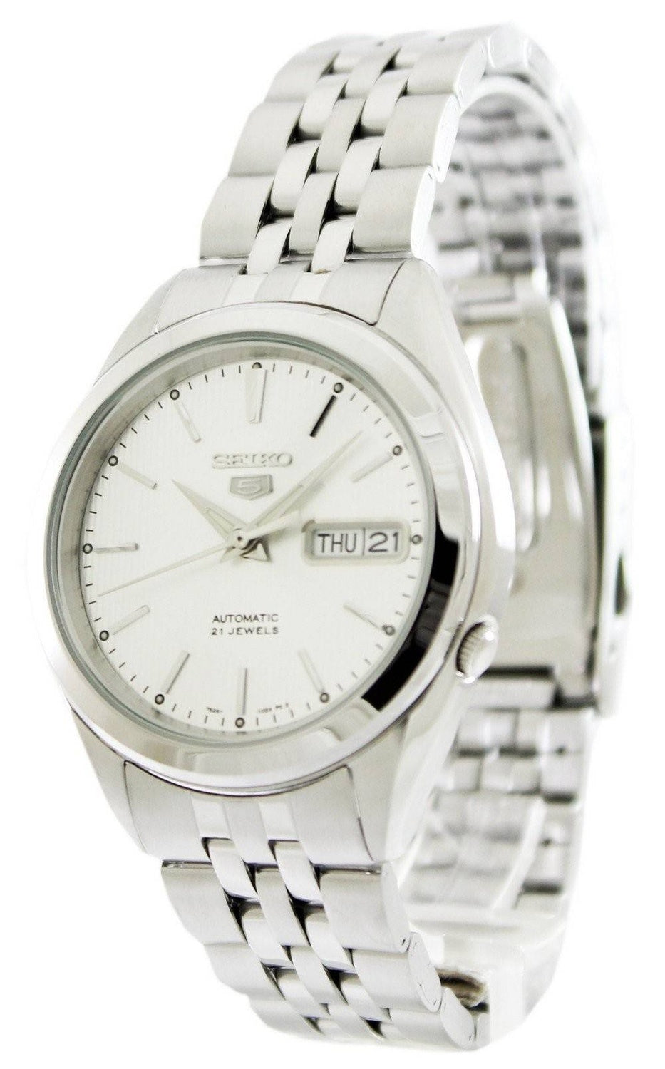 Seiko 5 rostfritt stål automatisk 21 juveler SNKL15 SNKL15K1 SNKL15K herrklocka