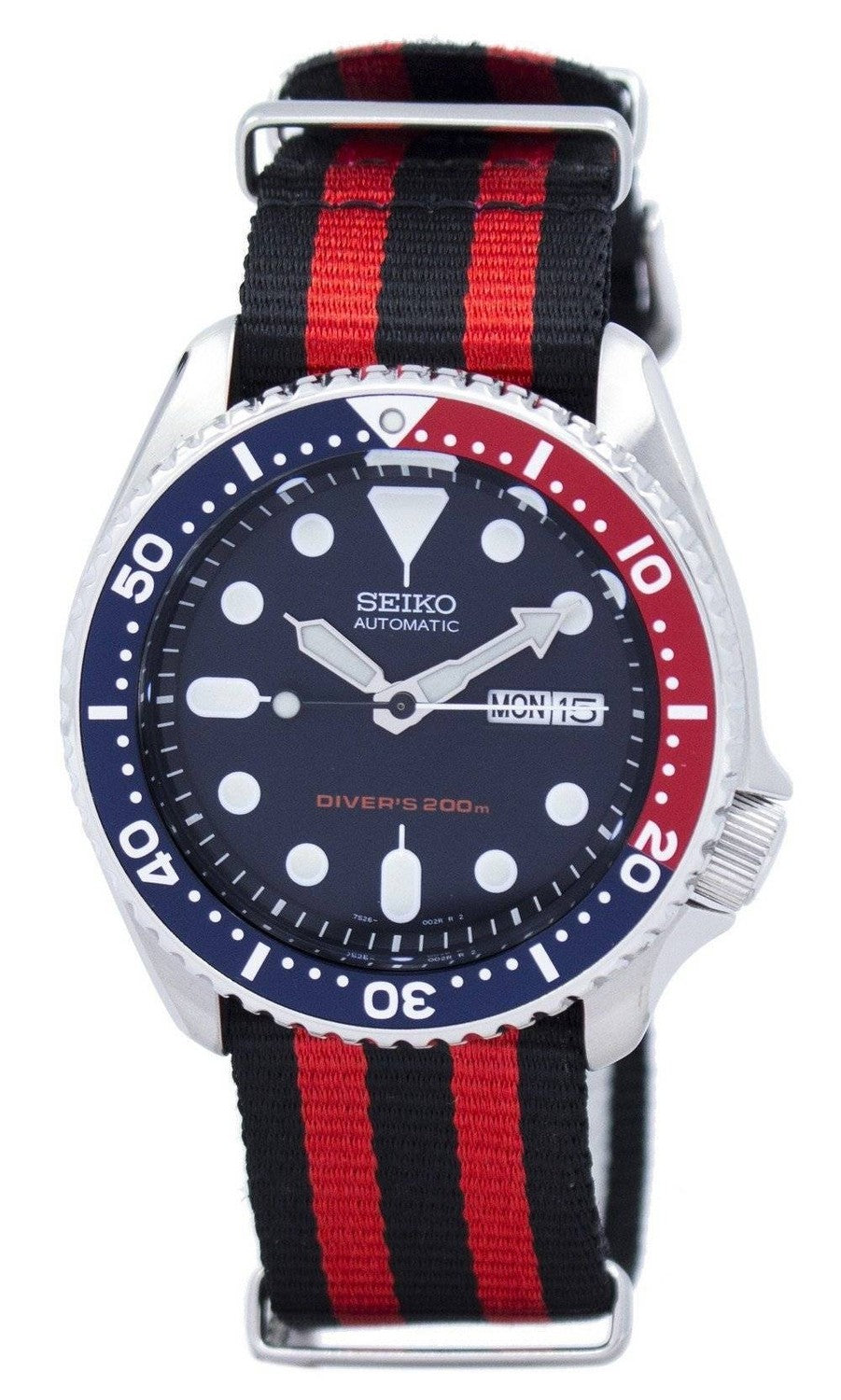 Seiko Automatic Diver's 200M NATO Strap SKX009K1-var-NATO3 herrklocka