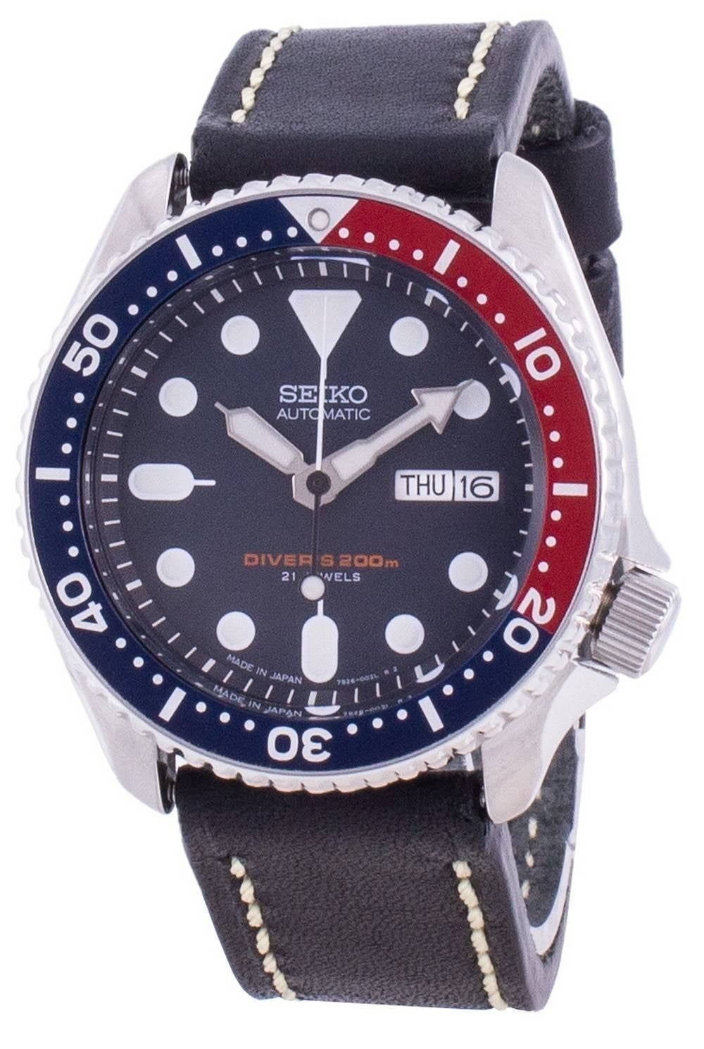 Seiko Automatic Diver's Black Dial SKX009J1-var-LS16 200M herrklocka