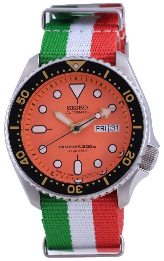 Seiko Automatic Diver's Japan Made Polyester SKX011J1-var-NATO23 200M herrklocka