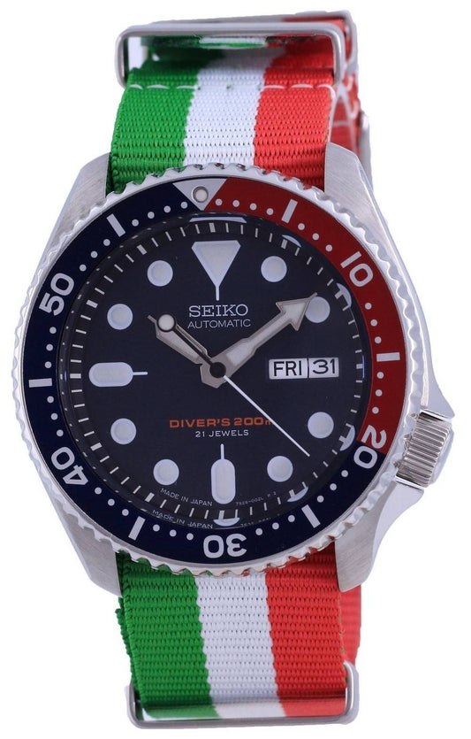 Seiko Automatic Diver's Polyester Japan Made SKX009J1-var-NATO23 200M herrklocka