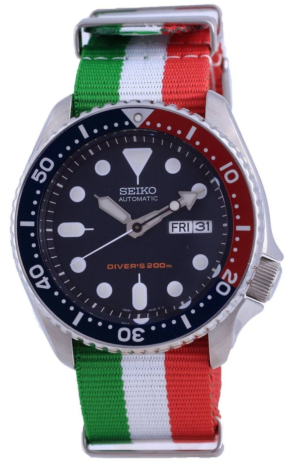 Seiko Automatic Diver's Polyester SKX009K1-var-NATO23 200M herrklocka