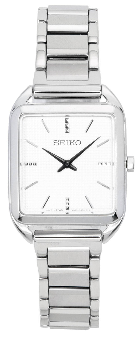 Seiko Rostfritt stål Vit Urtavla Quartz SWR073 SWR073P1 SWR073P Damklocka