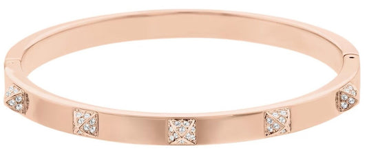 Swarovski Tactic Rose Gold Tone Armring Med Vit Kristall 5098368 För Kvinnor