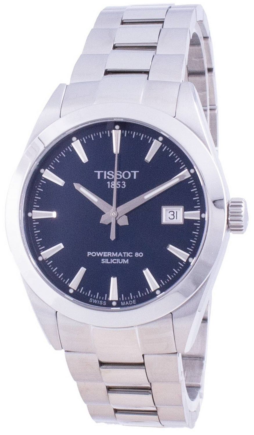 Tissot Gentleman Powermatic 80 Silicium Automatic T127.407.11.041.00 T1274071104100 100M herrklocka