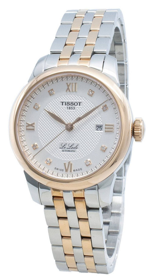Tissot Le Locle T006.207.22.036.00 T0062072203600 Diamond Accents Automatisk Damklocka
