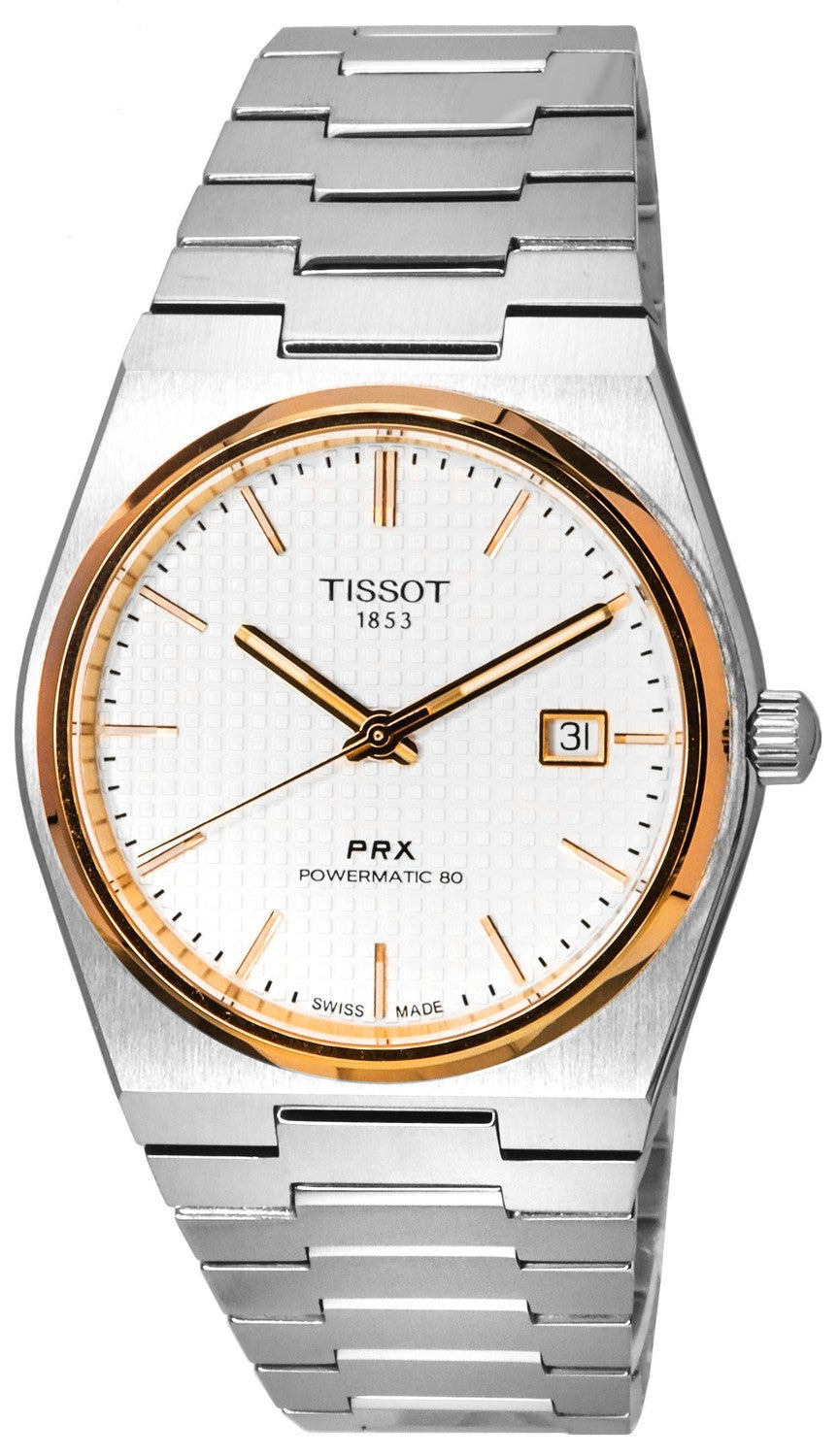 Tissot PRX T-Classic Powermatic 80 Silver Urtavla T137.407.21.031.00 T1374072103100 100M herrklocka