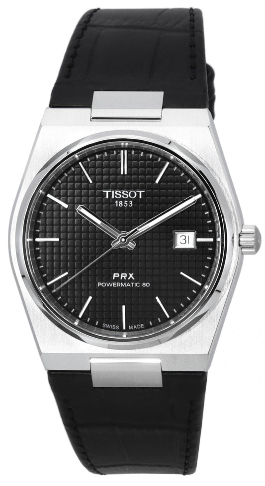 Tissot PRX T-Classic Powermatic 80 svart urtavla T137.407.16.051.00 T1374071605100 100M herrklocka