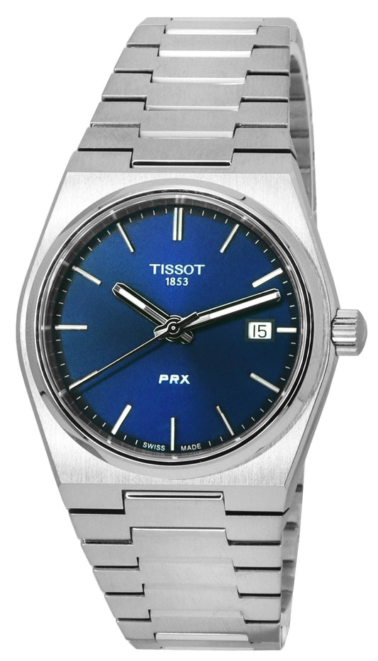 Tissot PRX T-Classic Stainless Steel Blue Dial Quartz T137.210.11.041.00 T1372101104100 100M unisexklocka