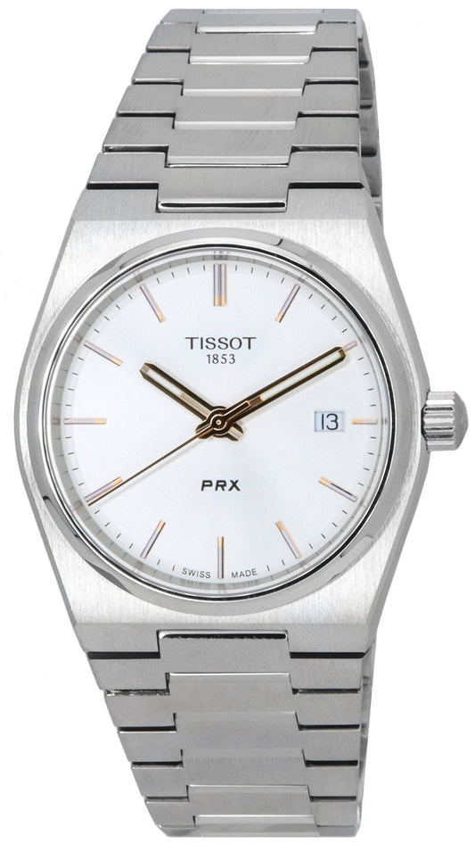 Tissot PRX T-Classic rostfritt stål Silver Urtavla Quartz T137.210.11.031.00 T1372101103100 100M unisexklocka