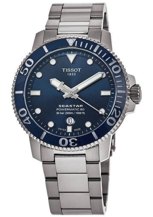 Tissot Seastar 1000 Professional Powermatic 80 Blue Dial Diver's T120.407.11.041.03 T1204071104103 300M herrklocka
