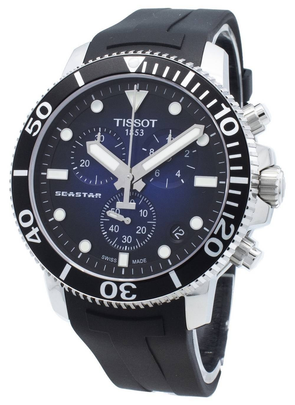 Tissot Seastar 1000 T120.417.17.041.00 T1204171704100 Chronograph 4 Jewels Quartz 300M herrklocka