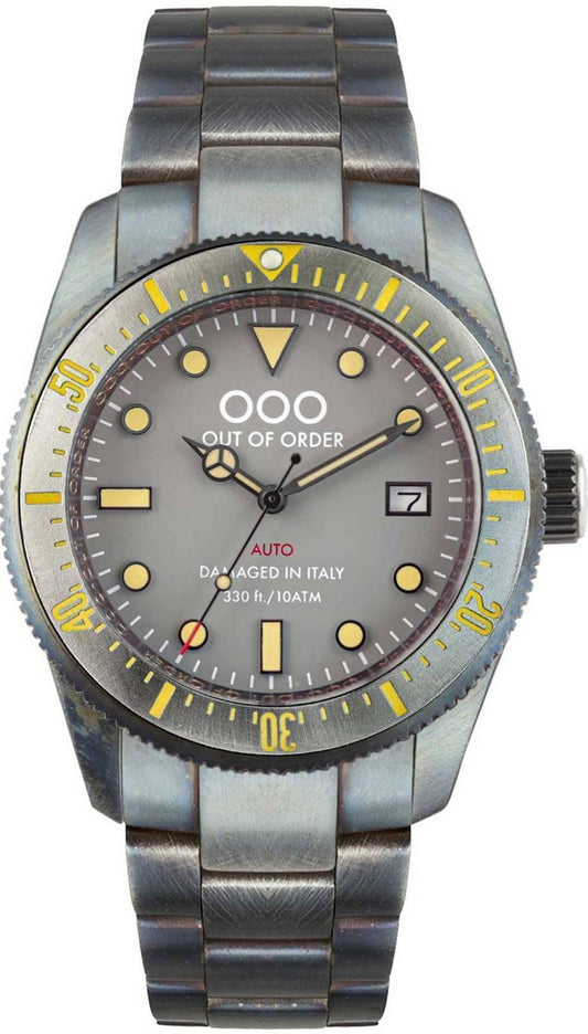 Utan ordning Grey Auto 2.0 Superluminova C3 Urtavla Automatisk OOO.001-16.2.GR 100M herrklocka