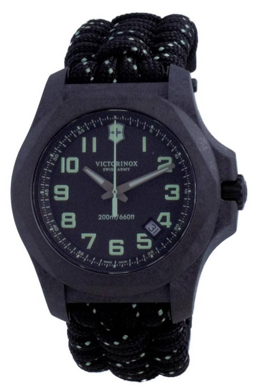 Victorinox I.N.O.X. Carbon Black Textile Diver's Quartz 241859 200M Herrklocka