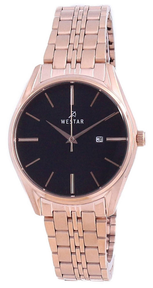 Westar Black Dial Two Tone Stainless Steel Quartz 40210 PPN 603 Damklocka