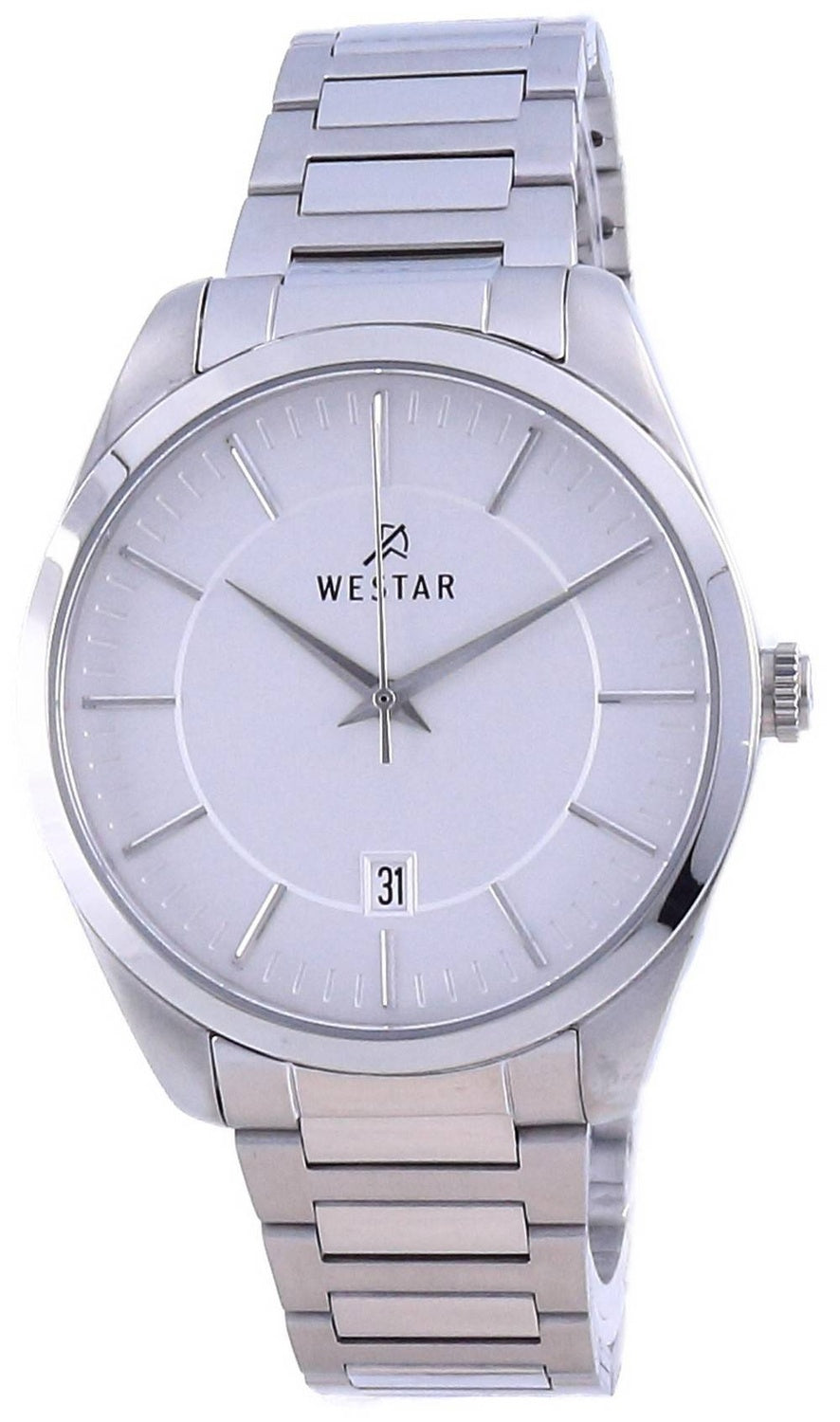 Westar Silver Urtavla Stainless Steel Quartz 50213 STN 107 Herrklocka