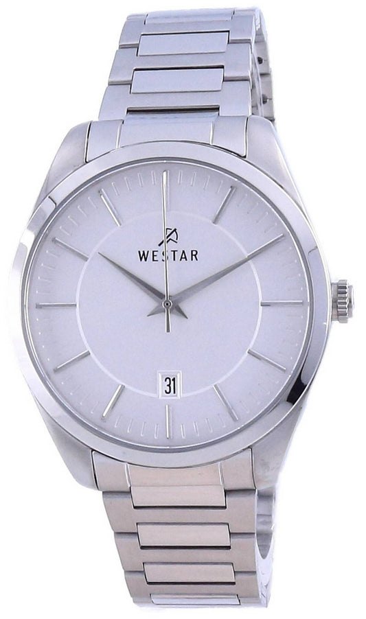 Westar Silver Urtavla Stainless Steel Quartz 50213 STN 107 Herrklocka
