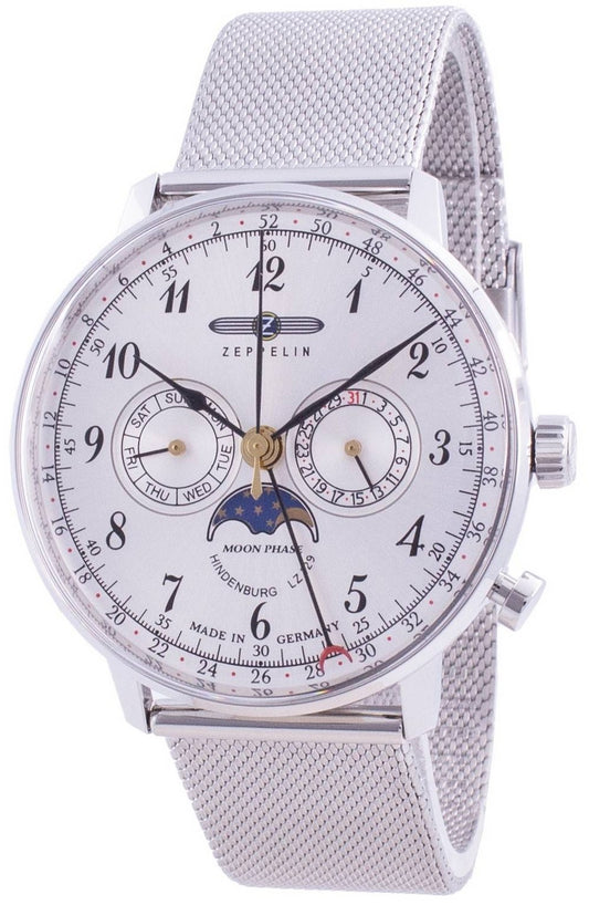 Zeppelin Hindenburg LZ129 7036M-1 7036M1 Quartz Moon Phase herrklocka