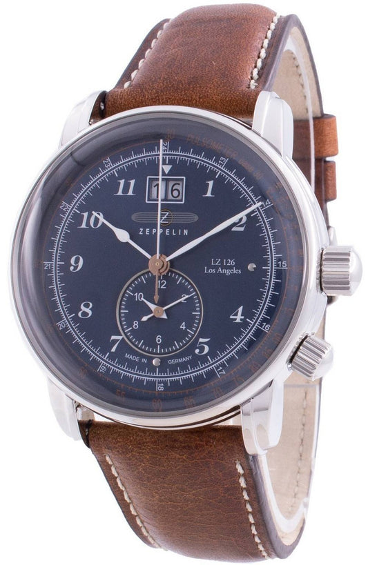 Zeppelin LZ126 Los Angeles 8644-3 86443 Quartz Pulsometer herrklocka