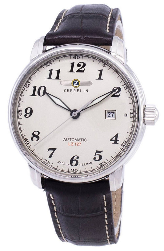 Zeppelin Series LZ127 Graf Automatic Germany Made 7656-5 76565 Herrklocka
