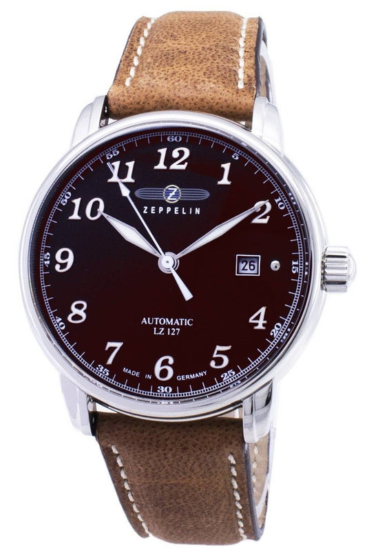 Zeppelin Series LZ127 Graf Automatic Germany Made 8656-3 86563 Herrklocka
